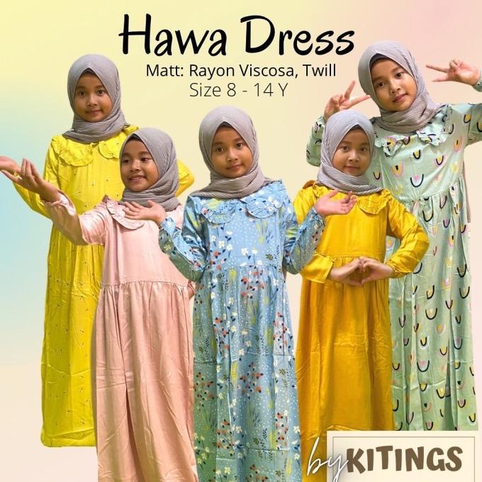 Hawa Dress Gamis Rayon Anak Tanggung