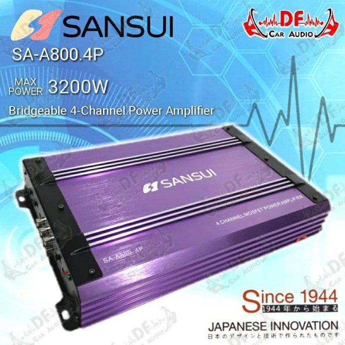 Terlaris Power Amplifier Mobil 4Channel Sansui [Df Car Audio]
