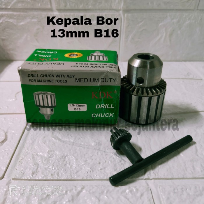 Kepala Bor 13mm B16 Drill Chuck Cones Pala Bor 13mm B16 Bor duduk