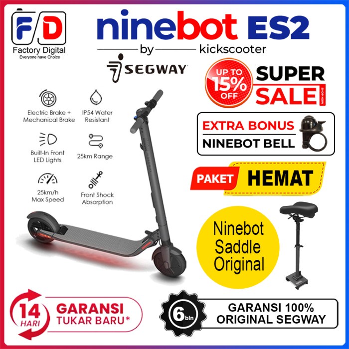 Segway Ninebot ES2 Electric KickScooter Skuter Listrik Not Ninebot E22