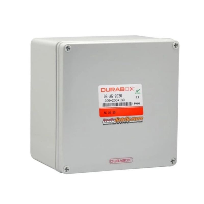 Box Panel Plastik 200x200 x 130 mm Durabox Junction