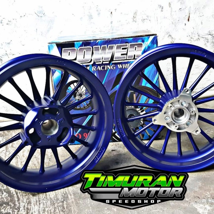 VELG POWER KLASIK NMAX BIRU 350 400 RING 13