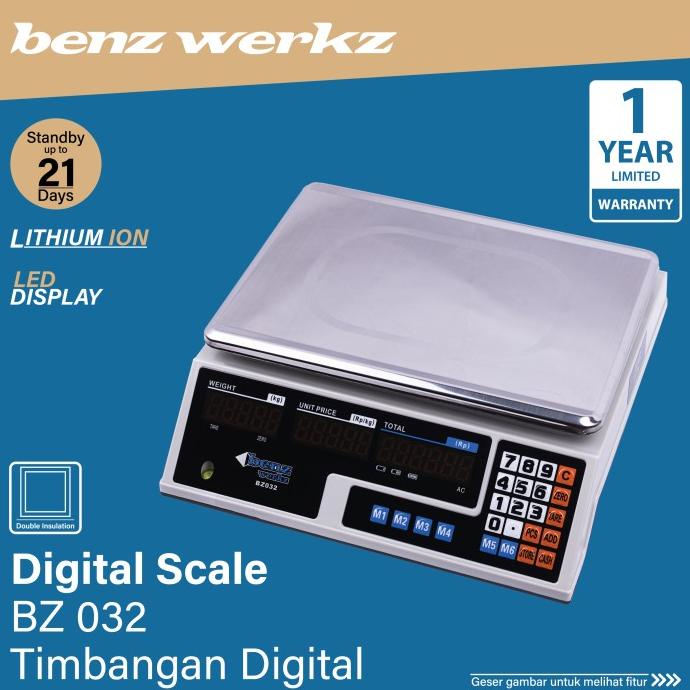 Timbangan Digital 30 Kg BZ 032 / Digital Scale Benz Werkz