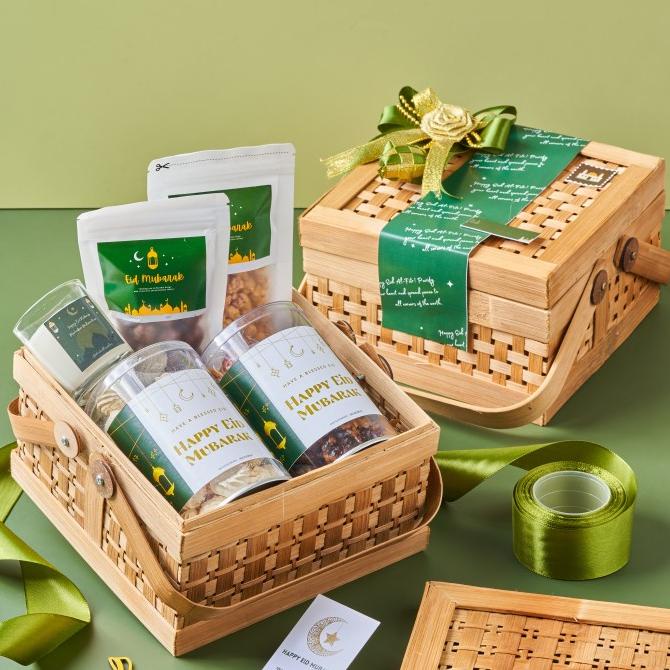

Hampers Keranjang Lebaran Parsel / Hampers idul Fitri Eid Mubarak