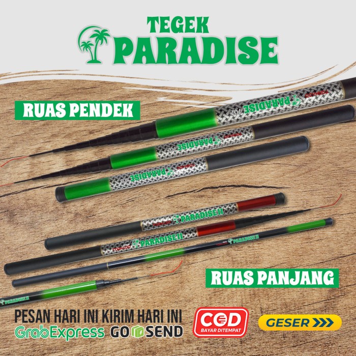 TEGEK PARADISE II RUAS PENDEK & PANJANG 240CM 270CM 300CM 360CM 450CM