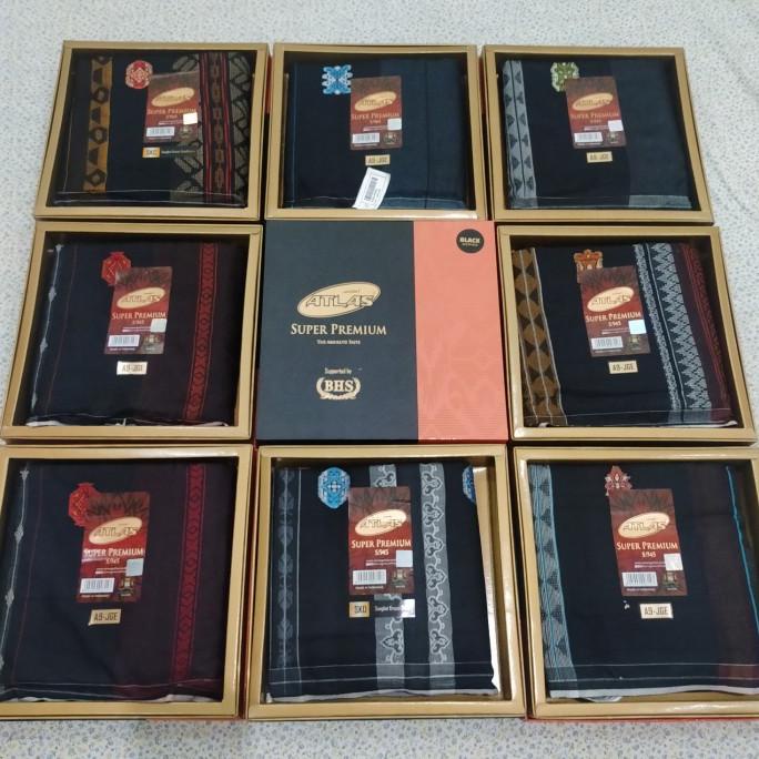 Sarung Atlas Super Premium Hitam Black Series