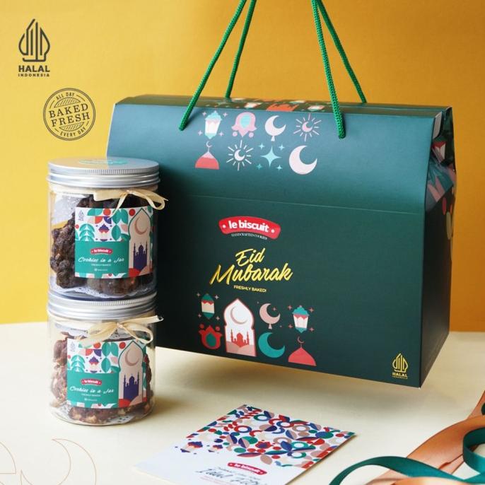 

Promo le biscuit Parcel Hampers Lebaran Idul Fitri -2 Jar Soft Baked Cookies