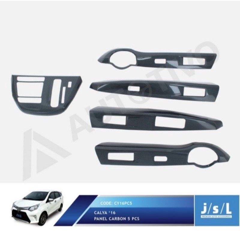 Toyota Calya Panel Carbon Interior 5 Pcs JSL