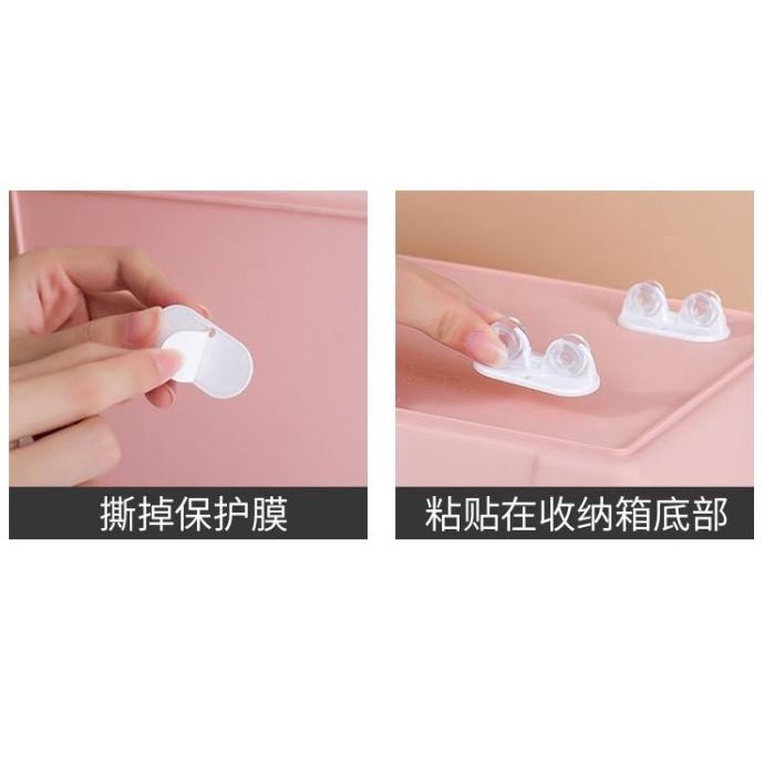 :>:>:>:>] 4 pcs Roda Kecil Tambahan Model Tempel / Roda Kecil Tempel Kuat