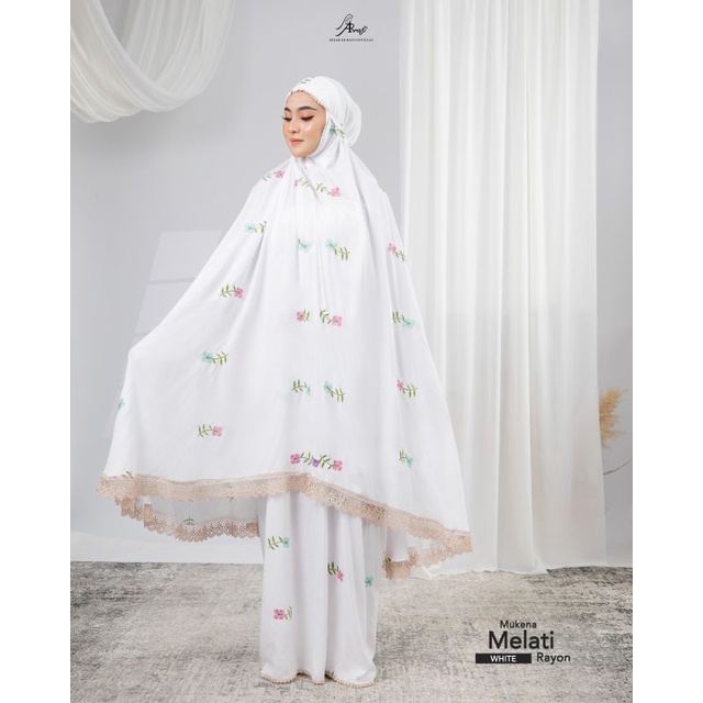 MUKENA MELATI RAYON Terbaru✓ MUKENA RENDA ARRAFI