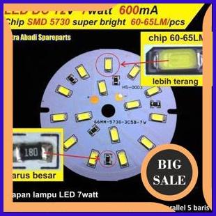 PCB LED DC 12V / 12 Volt SMD5730 / SMD 5730 7W / 7 Watt Aluminium perkakas 54PR23