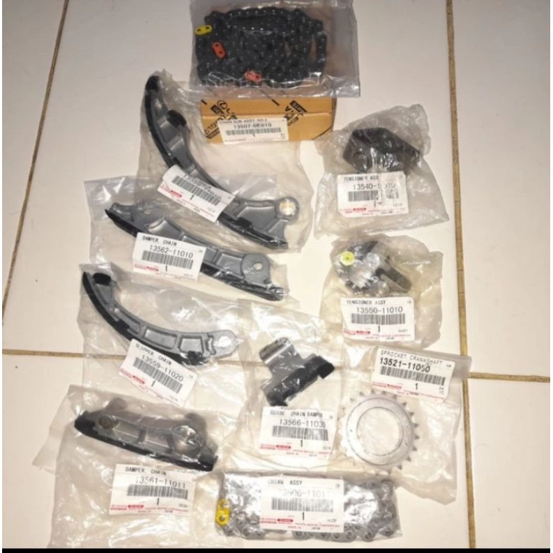 rantai timing chain set Toyota Hiace Premio 2800cc 13 item part