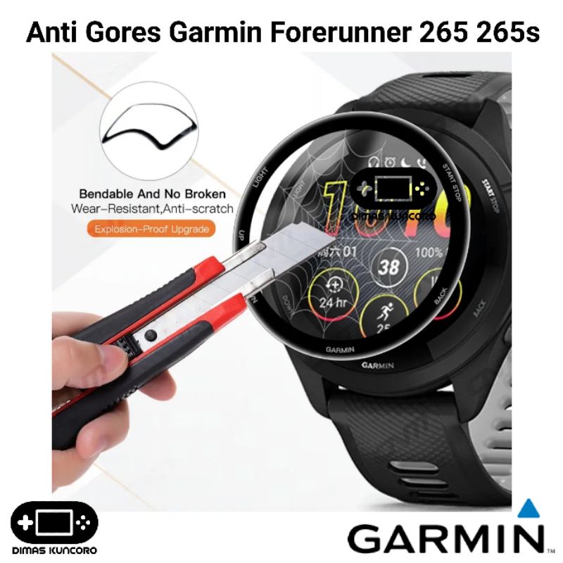 Anti Gores Garmin Forerunner 265 265s antigores hydrogel curved lcd