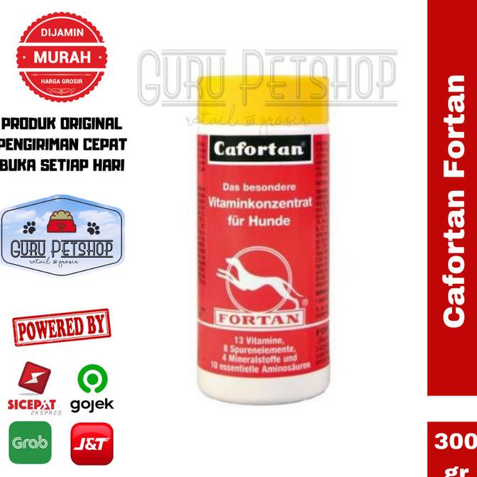 Vitamin Anjing Fortan Cafortan 300gr Multivitamin Imun Booster Anjing juw03