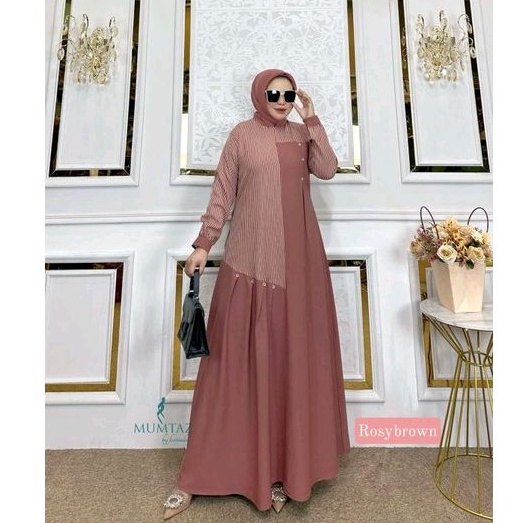 GAMIS MOOZA KANAYA ORI MUMTAZ ORIGINAL BERLABEL ITYCREPE SAKU REMAJA CASUAL SYARI OOTD HIJABERS ROMPI baju muslim murah reseller dropshiper lebaran kondangan ceruty babydolll rami katun