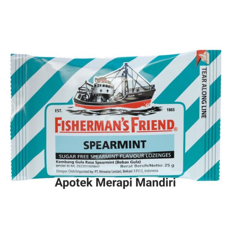 

Fisherman's Friend Sugar Free rasa Spearmint