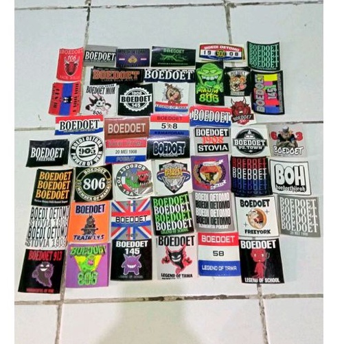 

Stiker Boedoet 6Pcs Bebas pilih STIKER STM