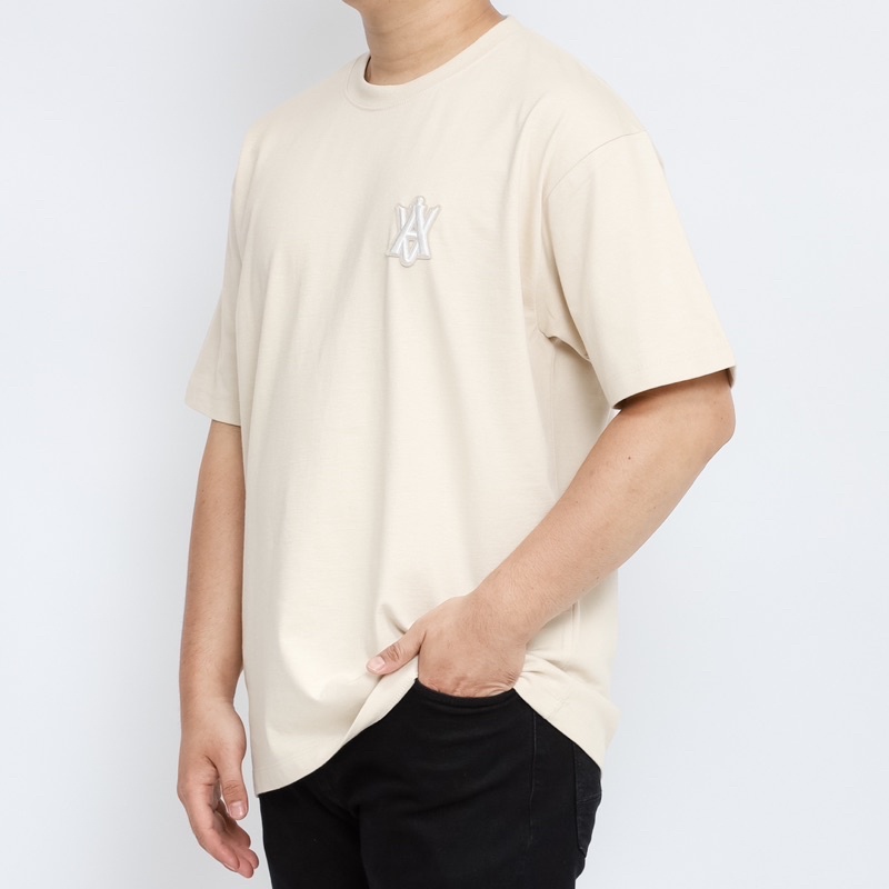 ADLV. A Logo Emblem Beige Tee