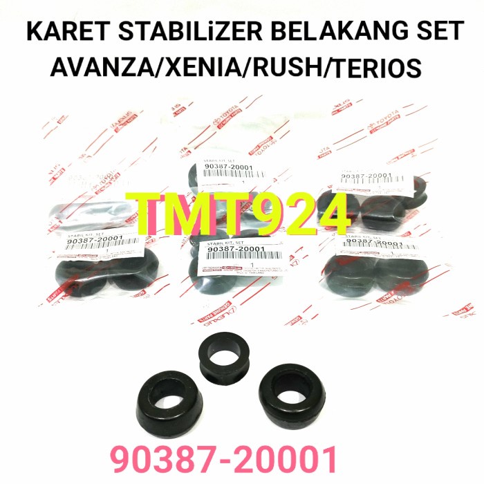 TTSE karet stabilizer belakang set karet link stabilizer AVANZA XENIA RUSH