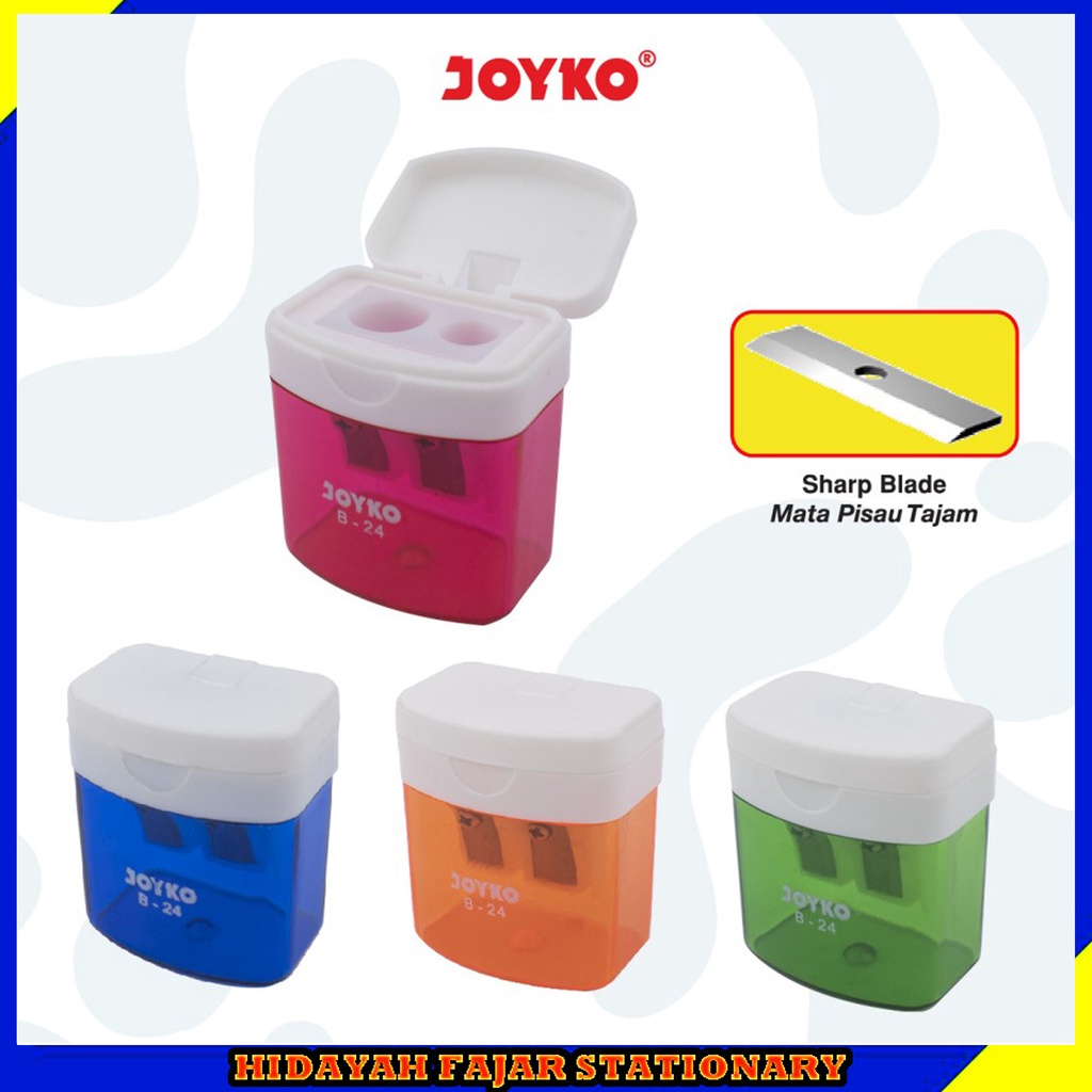 

Serutan Pensil / Sharpener Joyko B-24 / Serutan Pensil 2 Lubang
