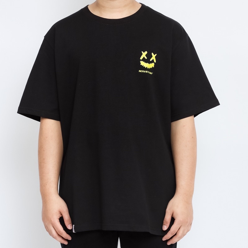 Ricky Is Clown Small Logo Yellow Black Tee