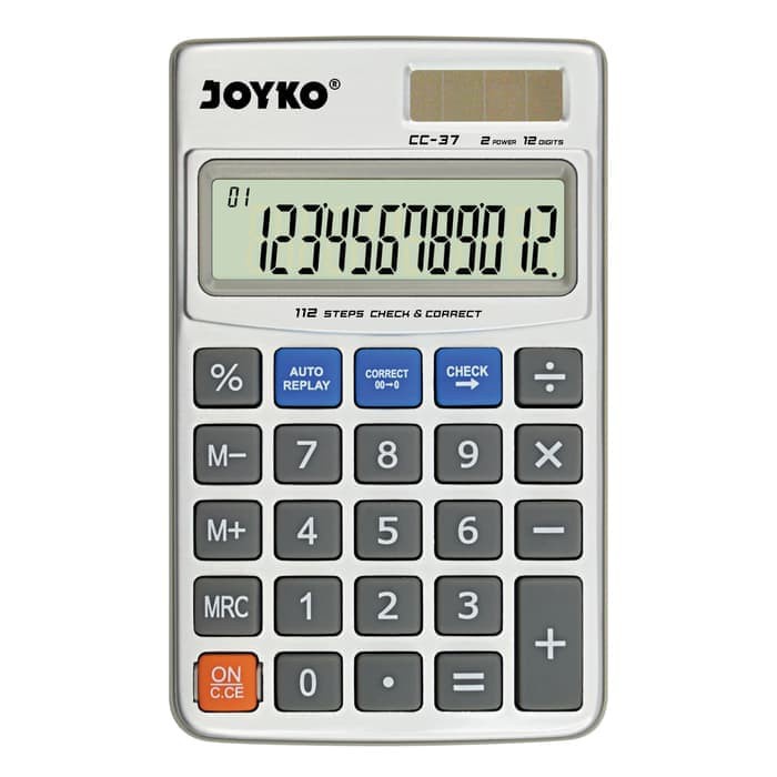 

Calculator Kalkulator Joyko CC-37 12 Digits Check Correct MURAH