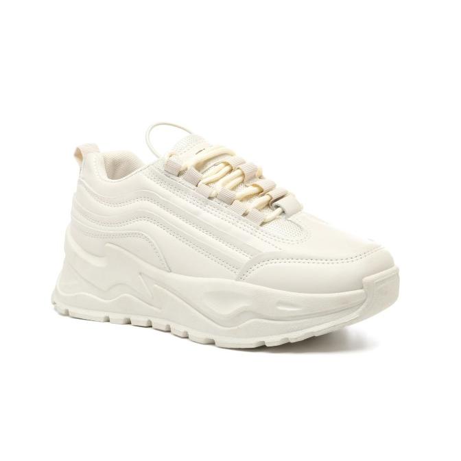 Promo PVN Taecyeon Sepatu Sneakers Wanita Casual Sport Shoes Cream 234