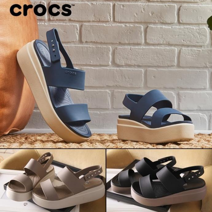 Promo Crocs Brooklyn Low Wedge / Sepatu Wanita / Crocs Wanita / Crocs Wedges
