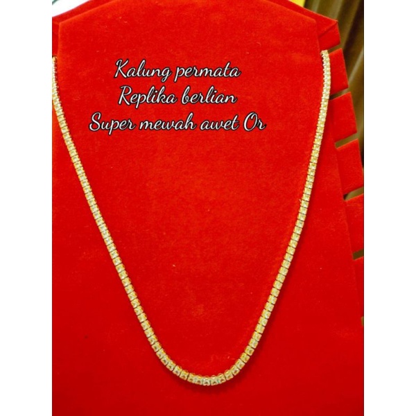 kalung koye permata replika berlian lapis import