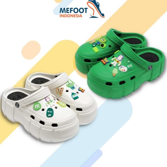 Promo MeFoot.ID Sandal Wanita Crocs Import Korea Sandal BAIM Pin Toy Story