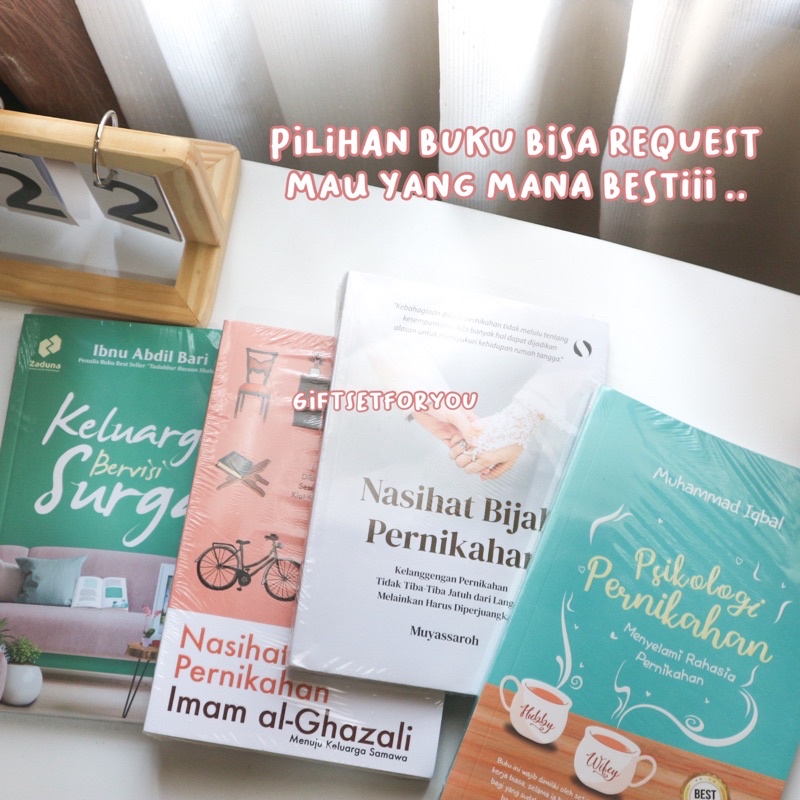 HAMPERS PERNIKAHAN BUKU NASIHAT PERNIKAHAN / KADO WEDDING / GIFTBOX WEDDING