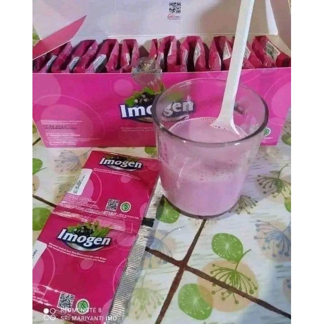 IMOGEN BLACKCURRANT HERBAL SOLUSI UNTUK ASAM LAMBUNG/MAAG KRONIS ISI 30 SACHET FREE 1 BAR SABUN WALE