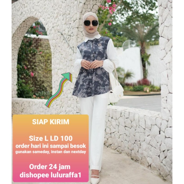 PEONY BLOUSE VANILLAHIJAB || TUDEJUL CLASSIC blouse SIAP KIRIM || TUNIK PLEATS