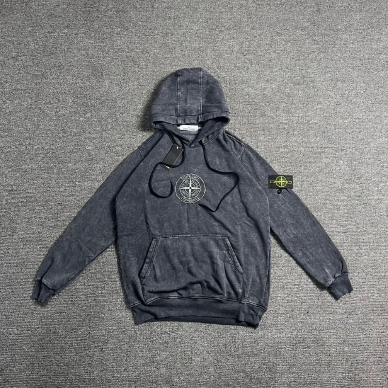 sweater hoodie wash Si stone island