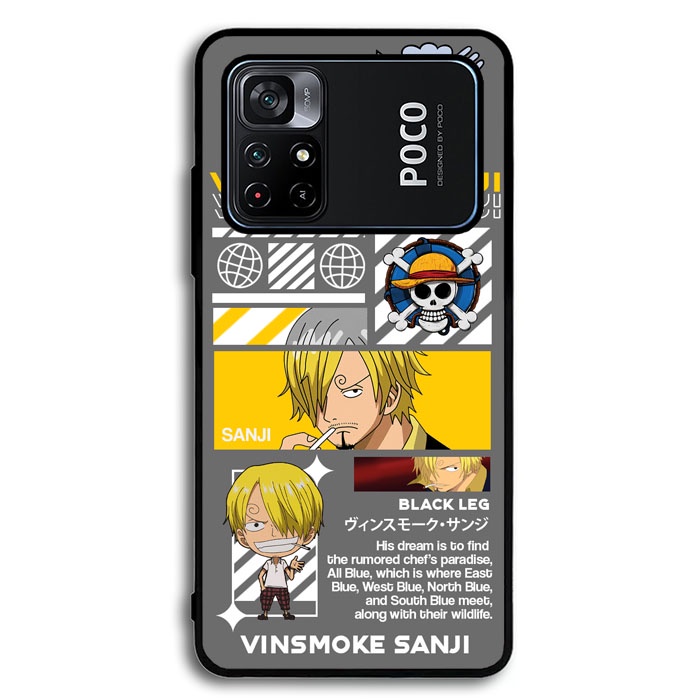 Hardcase Casing Case Xiaomi Pocophone Poco M4 M23 F2 F3 F4 X3 C40 Pro Sanji One Piece AB1502