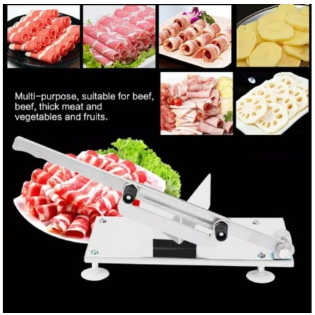 Mesin Alat Pemotong Potong Daging Buah Manual Adjustable Vegetables Food Meat Slicer M-752