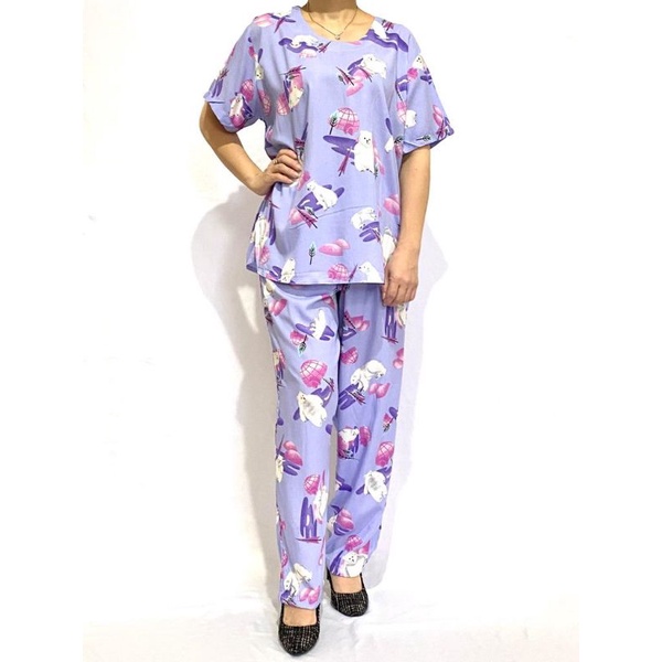 BAJU TIDUR/PIYAMA KATUN RAYON SET PP