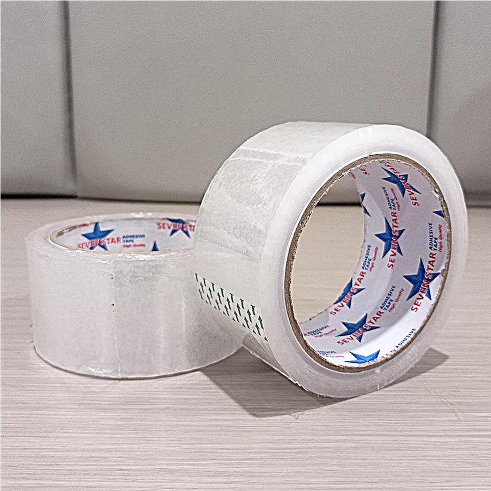 Lakban Coklat / Bening Adhesive Tape  Selotip / Isolasi Packing 90 yard 2inch - BUM