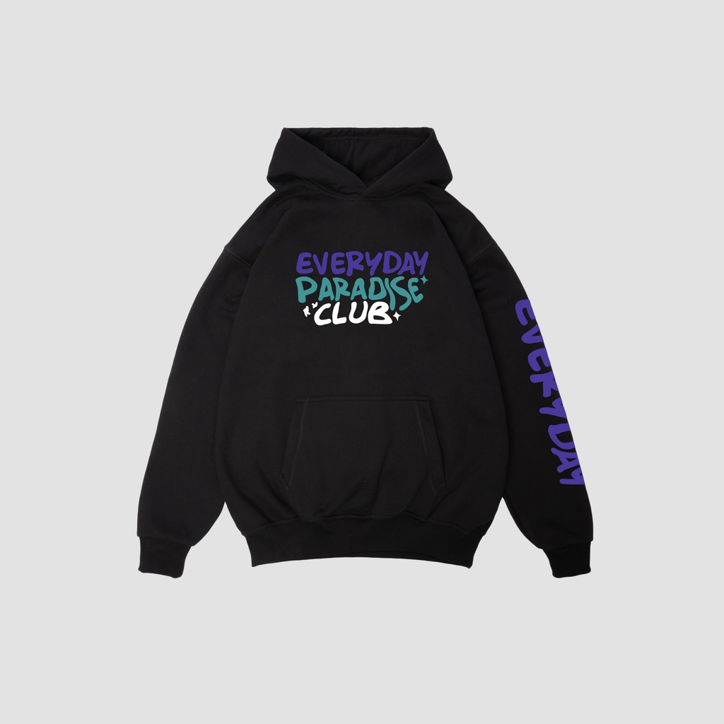 Exhale Oversize Hoodie Paradise Black