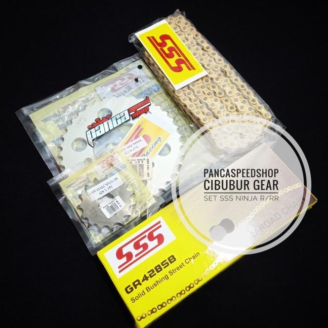 Gir Gear Set Sss 428 Ninja R Ninja Rr Rantai Sss Gold Sb