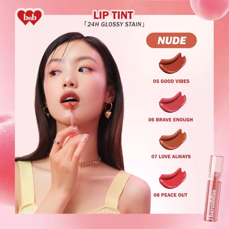 BNB barenbliss Peach Makes Perfect Lip Tint Korea Lip Gloss | Liptint | Lip Colour |「24H Moisturizing」Bare n bliss