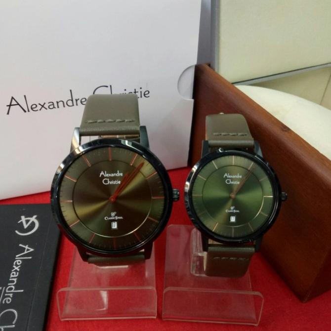 JAM TANGAN COUPLE JAM TANGAN ANALOG COUPLE ALEXANDRE CHRISTIE AC 8639 MD/LD STAINLESS EL09I09A82L