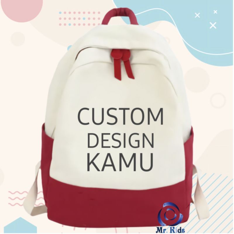 TAS RANSEL ANAK BEBAS CUSTOM FREE NAMA