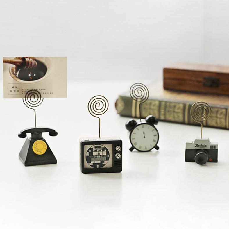 

Photo Clip Retro Style Creative Card Holder Cell Phone Camera Shaped