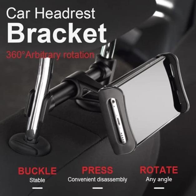Holder Car Headrest Phone Pegangan Stand HP Ipad Di Belakang Jok Mobil