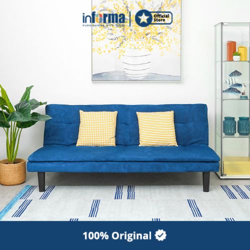INFORMA - INFORMA GENEVA SOFA TIDUR FABRIC - BIRU BEST SELLER