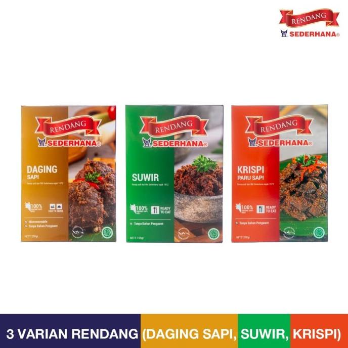 

Promo Rendang Sederhana 3varian