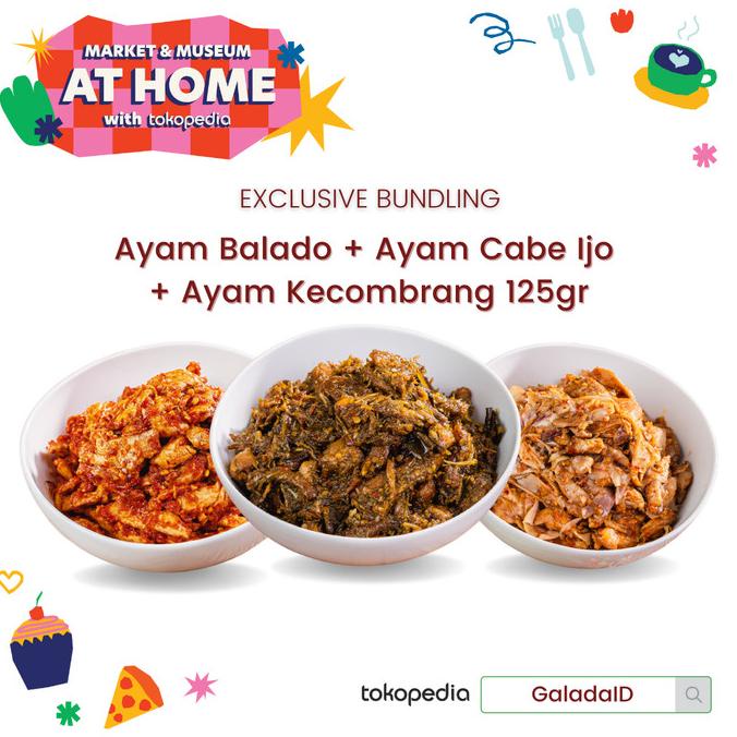 

Promo Ayam Balado + Ayam Cabe Ijo + Ayam Kecombrang 125gr