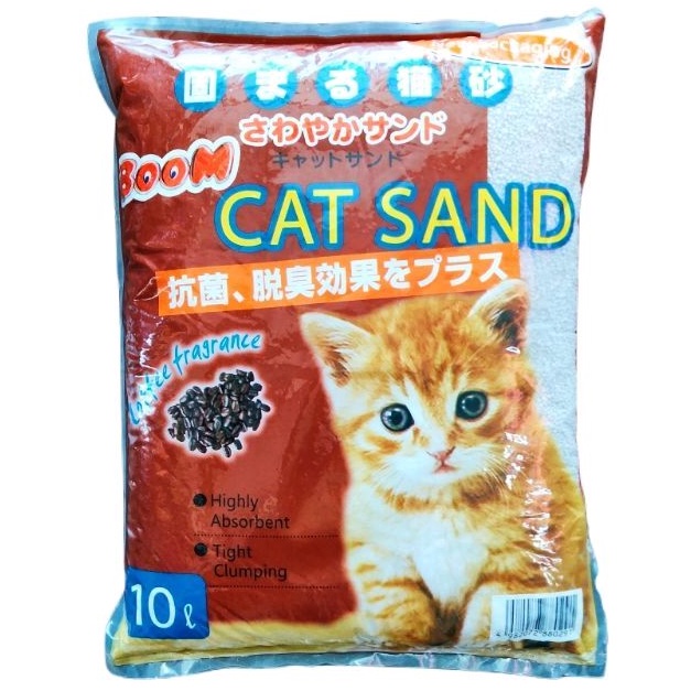BOOM Cat Sand (10 Liter) - Pasir Kucing Gumpal Wangi