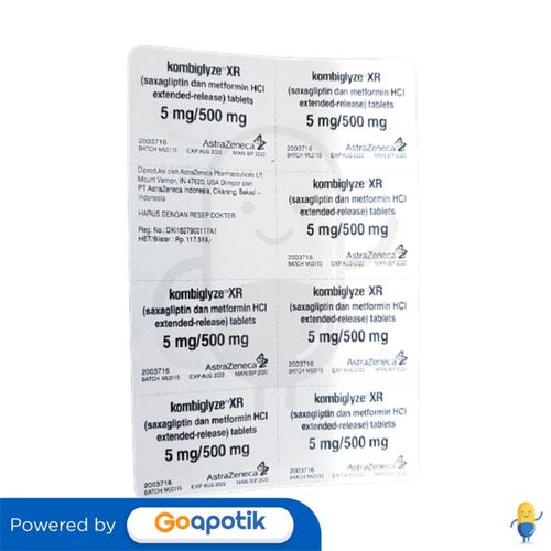 KOMBIGLYZE XR STRIP 7 TABLET